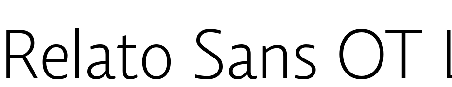 Relato Sans OT Light Font Download Free